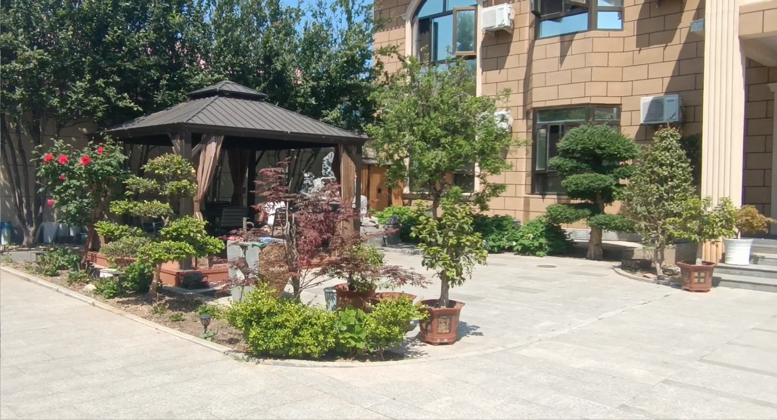 校园智慧学习岛与花园景观